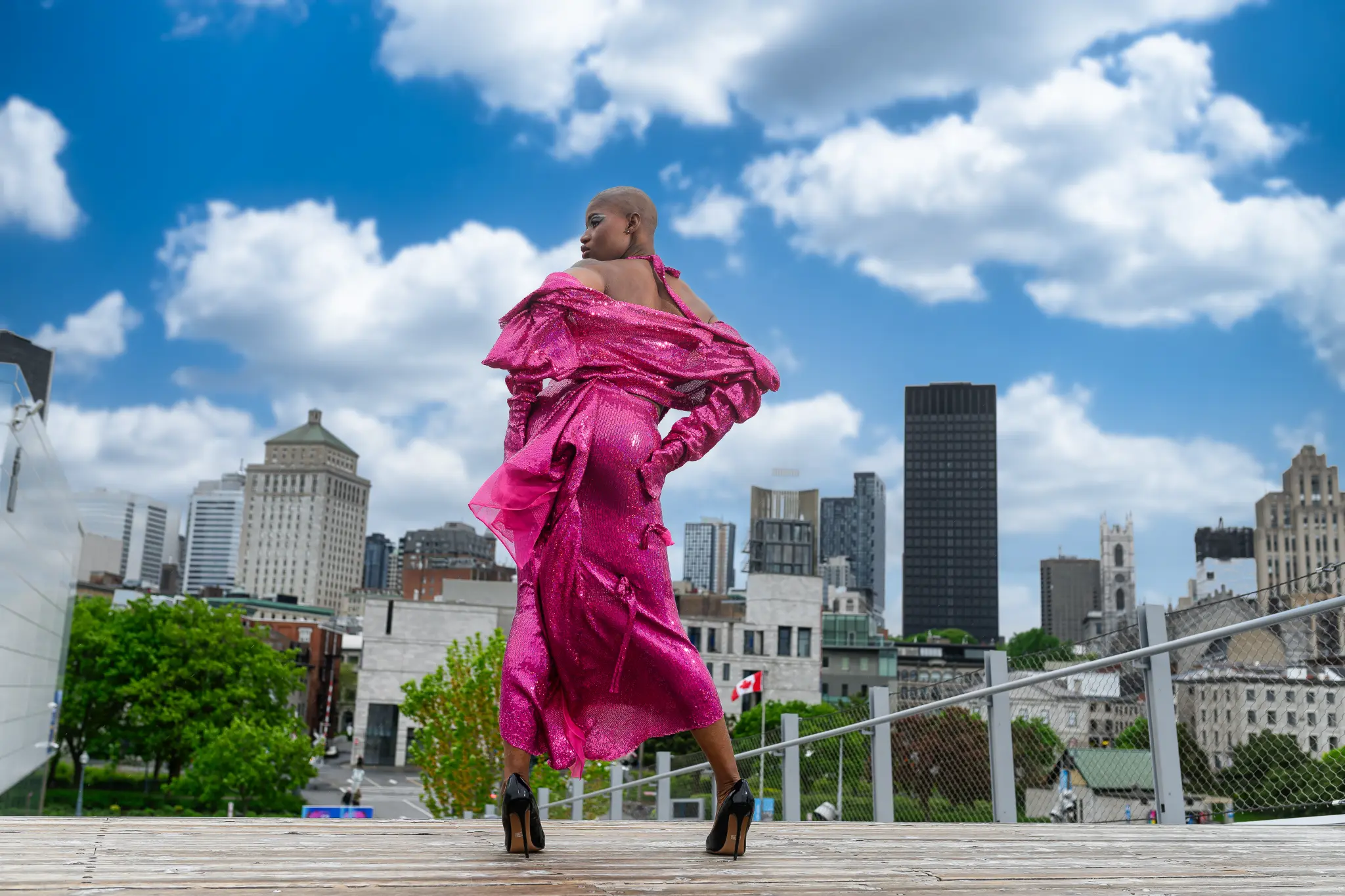 Burgundy Evening Gown